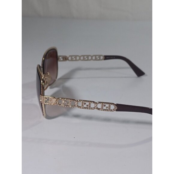 Vintage Fendi Gold Logo Chain Women's Sunglasses With Swarovski Crystals  FS478R - Picture 13 of 16